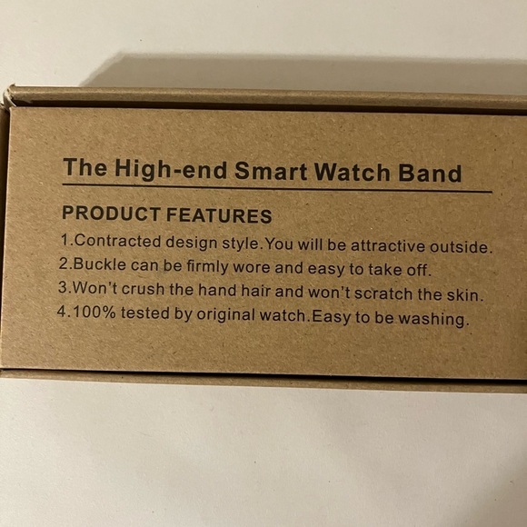 smart watch band replacement 44mm Red And Black Stainless Steel - Picture 7 of 8